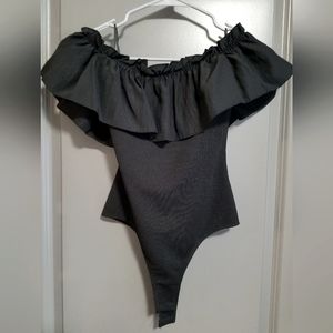 Vici Off the Shoulder Ruffle Bodysuit